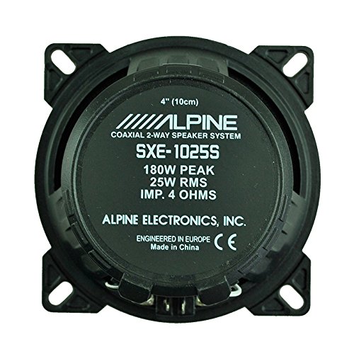 Alpine SXE-1025S 2-way 180W car speaker - Car Speakers (2-way, 180 W, 25 W, 90 dB, 100 - 20000 Hz)