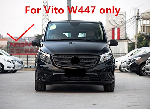 Alta volante in plastica ABS cromata esterna anteriore fendinebbia Foglight cover Trim pezzi per Vito W447 2014 – 2018