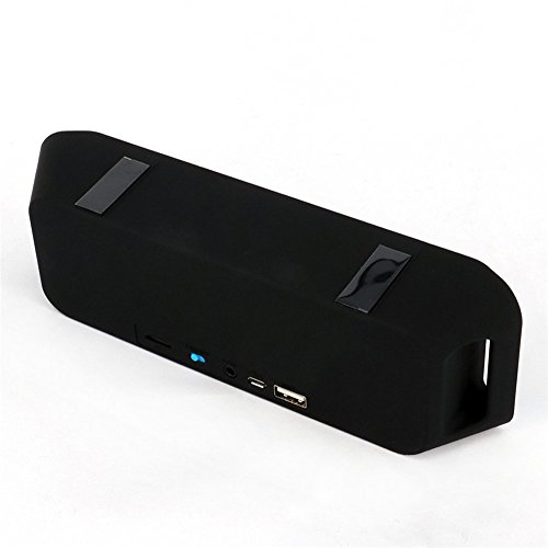 Altoparlante Bluetooth, Nbi-Altoparlante Wireless portatile, Bluetooth 4,0 TF, USB, Radio FM, microfono integrato, doppia cassa audio Subwoofer bassi, colore: blu