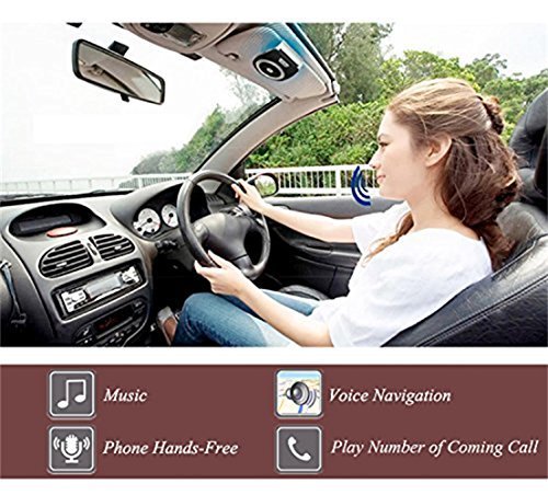 Altoparlante senza fili Bluetooth, Kit vivavoce per visore auto con ultima versione 4.1 per iPhone, Samsung, HTC, LG, telefoni Android