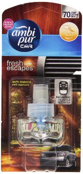 Ambi Pur - Fresh Escapes, Deodorante per auto, Anti Tabacco, Ricarica - 7 ml