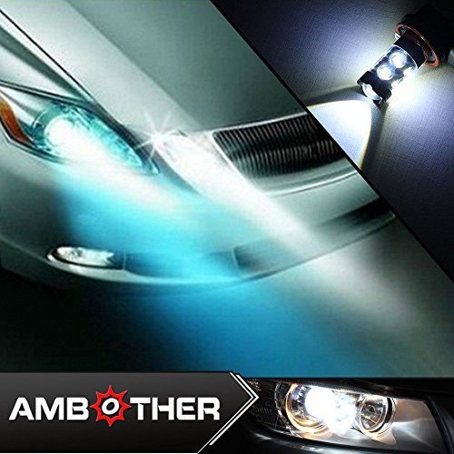 AMBOTHER 2 X H11 auto LED fendinebbia lampada Xenon 50 W DRL 6000 K Bianco 12 V