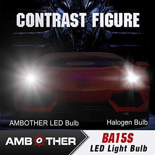 Ambother 2 x Lampadine LED P21 W BA15S, per auto, fanali fendinebbia