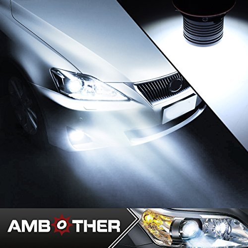 AMBOTHER 2X LED Auto F Auto Headlight Angel Eyes Xenon Luce RGB LED Marker Angelo Occhi 3W 7000K Bianco