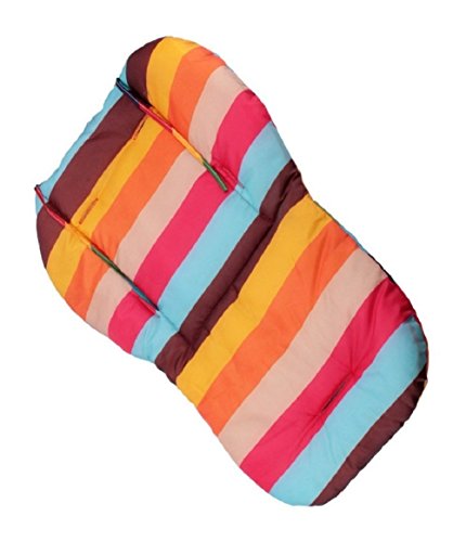 Amcho passeggino/SEGGIOLONE/seggiolino auto cuscino pellicola protettiva impermeabile traspirante Pad (strisce arcobaleno)