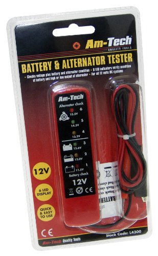 Amtech L4300 Tester Batteria e Alternatore, Multicolore