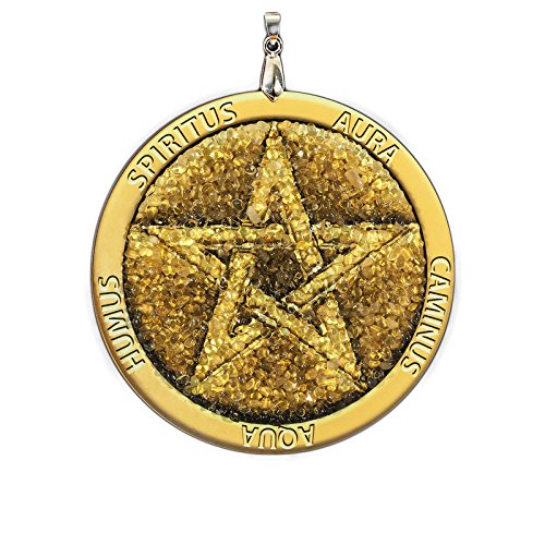 Amuleto ambra pentagramma per protezione - Fascino fatto a mano, Spirituale, Pagano, Wicca