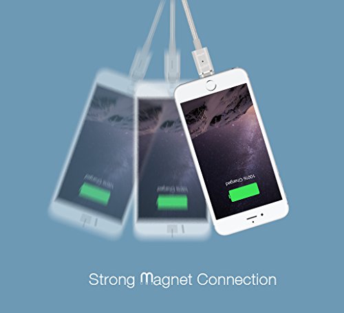 Android Phone magnetico cavo dati e ricarica USB adatto per Samsung S7, S6 Edge, LG, Sony, Kindle, smartphone, tablet, dispositivi GPS e dispositivi con porta micro USB (oro cavo intrecciato, lunghezza 1.2 m).