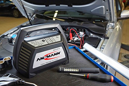 ANSMANN Alct 6-24/10 Caricatore per Batteria Auto Scooter Motocicletta Batterie Piombo/Piombo-Gel 12V 6V 24V