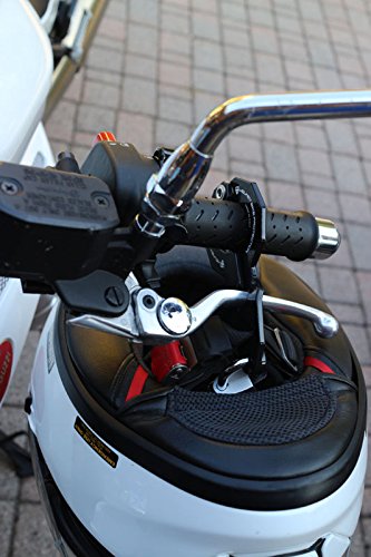 Antifurto moto e casco combinato  Large Nero con lucchetto Abus.