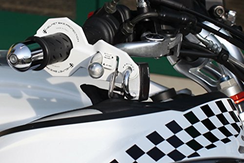 Antifurto moto e casco combinato Standard Bianco con lucchetto Abus