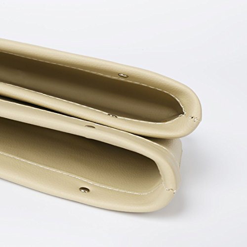 Anzer - Set di 2 tasche laterali portaoggetti per auto, da collocare tra sedile e console, per raccogliere piccoli oggetti, flessibile e universale