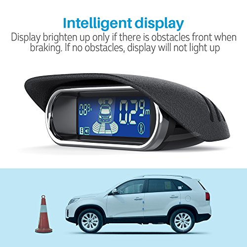 Aokur, sensori di parcheggio dual core, sistema di allarme in retromarcia, display LCD che mostra le distanze davanti e dietro l