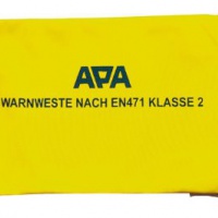 APA 31071 - Giacca alta visibilità conforme alla norma EN 471, in tessuto giallo fosforescente