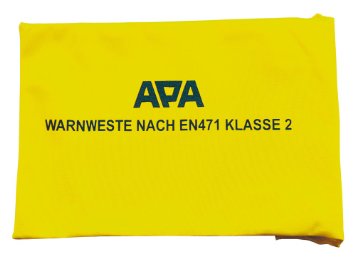 APA 31071 - Giacca alta visibilità conforme alla norma EN 471, in tessuto giallo fosforescente