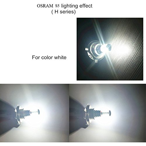 AR formiche auto illuminazione estremamente luminosa chips, H1 H3 H4 H7 H8/H9/H11 H10 H16 880 881 9005 (HB3) 9006 (HB4), 30 W 1400LM LED Fog Light bulbs, Plug-n-Play freddo colore bianco (confezione da 2)