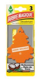 Arbre Magique 102704 Tris Deodorante, Cocco, Ocra/Bianco/Marrone