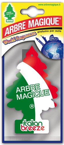 Arbre Magique Mono, Deodorante Auto, Fragranza Italian Breeze, a Base di Pura Cellulosa, Profumazione Prolungata per 7 Settimane