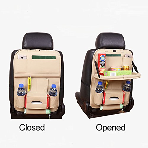 Artificiale PU auto sedile posteriore organizzatore pieghevole per organizer portaoggetti da tavolo accessori auto tronco stivaggio Tidy
