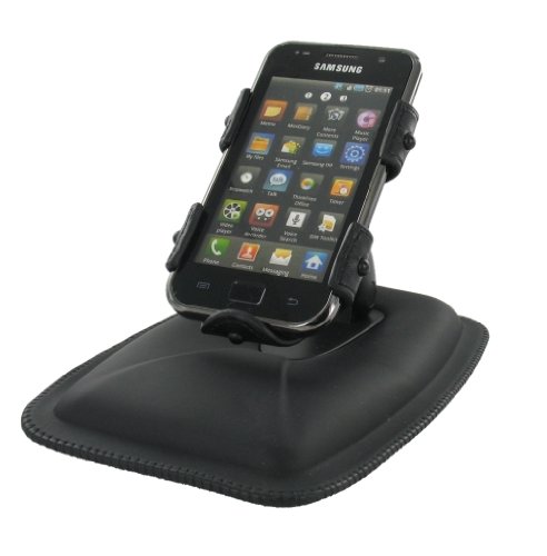 AS-Mobility ASCMADSP antiscivolo, Deluxe Supporto auto per Smartphone, colore: nero