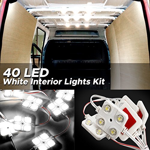 Audew 40 Lampada LED per Auto/ Esterno Camper/ Camion Luce Bianca per Lettura/Soffitto/Plafoniere/Interno 12V