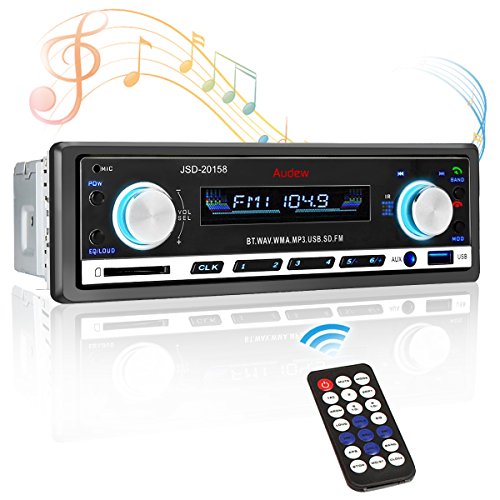 Audew Autoradio Bluetooth Stereo Auto Lettore MP3 ISO FM USB AUX SD