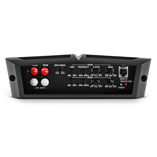 Auna AMP490BK Amplificatore Da Auto 4 Canali 360W Classe A/B Con Telecomando