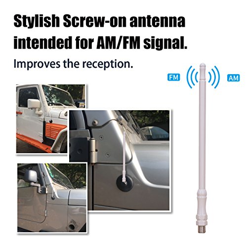 Auto Antenne, Boxatdoor 16,5 cm 8 mm AM FM antenna auto Slender metal per 8 mm fissaggio antenna vetture