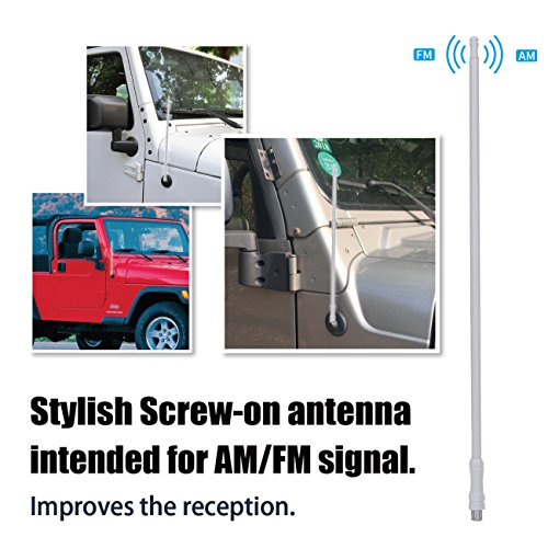 Auto Antenne, Boxatdoor 33 cm 8 mm AM FM antenna auto Slender metal per 8 mm fissaggio antenna vetture