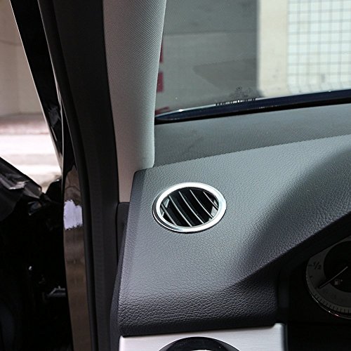 Auto anteriore cruscotto AC Air Vent Outlet Covers Trim sticker decorazione Car Chrome styling