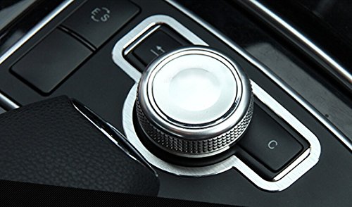 Auto Center console Multimedia Button cover Trim in lega di alluminio accessori interni per classe e W212 2011 – 2013 X204 GLK 2008 – 2015 W204 classe C 2008 – 2013 auto styling