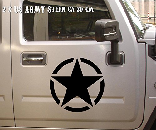Auto e Moto Adesivo Hotrod Stella Rat 2 X ca 30 cm militare segno US Army