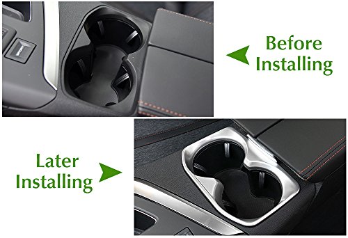 Auto in acciaio INOX Water Cup Holder copertura auto styling interior Trim striscia