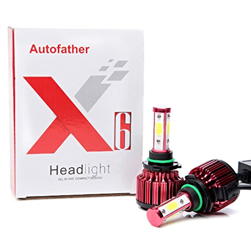 Auto LED Headlight Bulbs – Super Bright 6000 K bianco per sostituire faro abbagliante e anabbagliante o fari o DRL (2018 nuovo disegno)