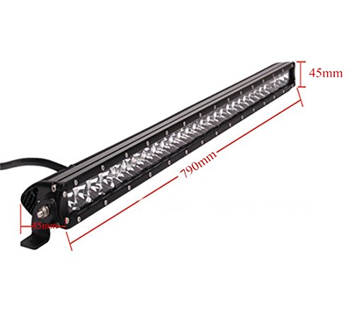 Auto MCTECH ognuna Combo LED Light Bar Offroad aggiunta proiettore 129,54 cm 100 W/150 W/200 W/250 W 6000 K registro normani-luce-bar nebbia luce Single Row Nero impermeabilità IP67 per SUV ATV UTV