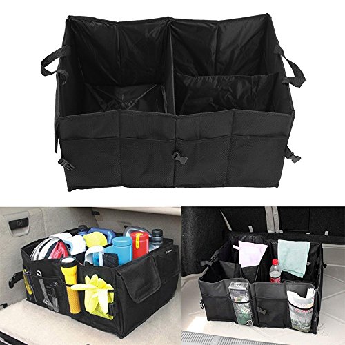 Auto organizer per baule, pieghevole Addensato Oxford auto Storage Bag, 40l resistente cassetta degli attrezzi per SUV, auto, camion, minivan & home use