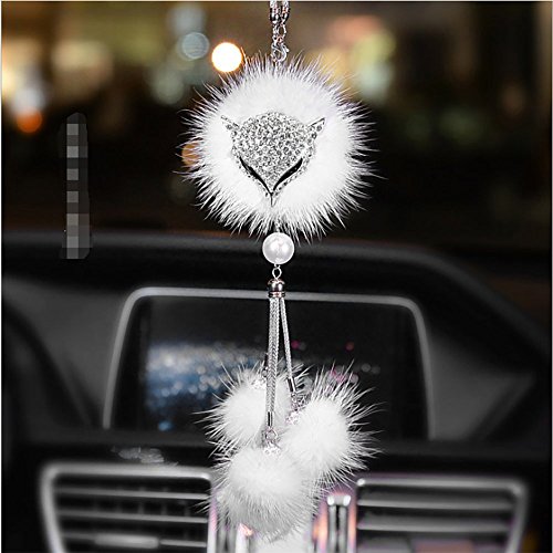 Auto ornamenti Fox Crystal Diamante ciondolo auto lovely Ladies creative auto appeso gioielli