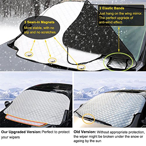Auto parabrezza neve copertura, Yanx oversize magnetico parabrezza Sun Frost cover