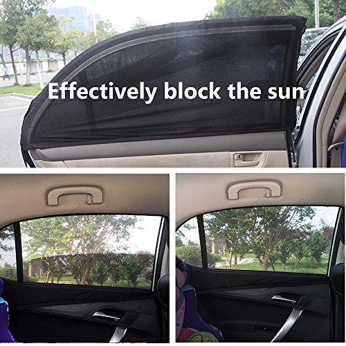 Auto Protezione solare (2 pezzi) per bambini, cani e bambini Blocca il oltre il 97% dei dannosi raggi UV laterale Parasole per parabrezza auto adatto per 99% auto e suv