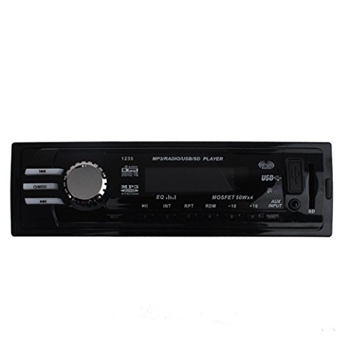 Auto ricevitore audio, Bbring Car audio stereo IN Dash FM con lettore MP3 USB SD Ingresso AUX ricevitore 1235