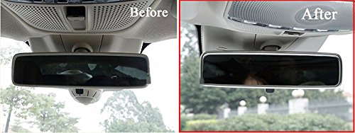 Auto specchietto retrovisore interno in acciaio INOX Frame cover Trim accessori per W213 classe e 2016 2017