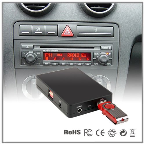 Auto stereo USB SD AUX MP3 lettore CD compatibile per Audi A2 A3 A4 A6 1998 – 06