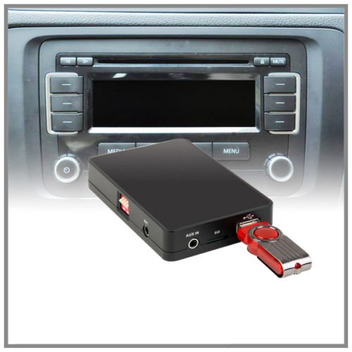 Auto stereo USB SD AUX MP3 WMA lettore CD Changer adattatore interfaccia VW Volkswagen Beetle Touran Touareg Golf GTI Tiguan polo Passat 12PIN RCD 200 210 300 310 500 MFD2