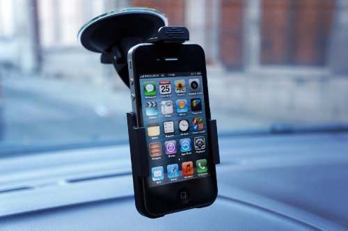 Auto-T 540118 Car Passive holder Black holder - Holders (Mobile phone/smartphone, Car, Passive holder, Black, iPhone 4/4S, 360°)