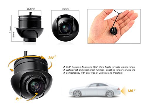 Auto Wayfeng® CCD HD visione notturna 360 gradi macchina fotografica di rearview macchina fotografica d