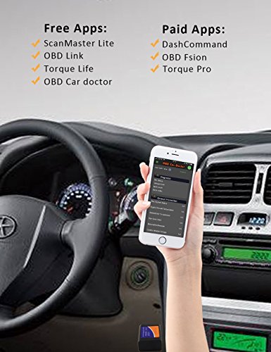 Auto WIFI OBD2 Scan Tool, ELM327 Wireless Vehicle Code Reader Reader Adapter Auto Check Engine Light Cancella Reset OBDII Strumento diagnostico per iPhone IOS Android Windows Apple per tutte le auto