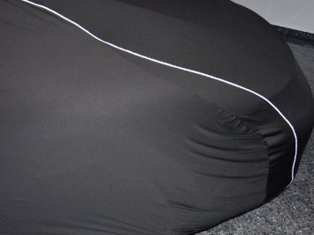 Autoabdeckung Indoor Car-Cover Größe L 455x165x120cm Satin schwarz