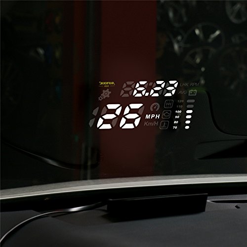 Autool X220 auto OBDII HUD head-up display Speed warning temperatura dell