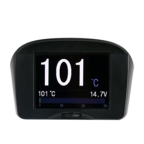 Autool X50 PLUS multifunzione auto OBD Smart Digital Meter e codice di guasto di allarme Misuratore di temperatura acqua Misuratore di velocità di tensione digitale Display Supporto 12V OBDII Diesel Vehicles
