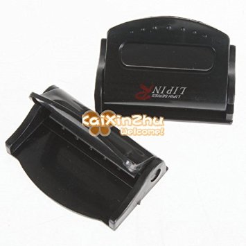 AutoStyle 10pairs! Convenient Vehicle Auto Car Safety Seat Belt Clip Stopper Adjuster - Silver / Black